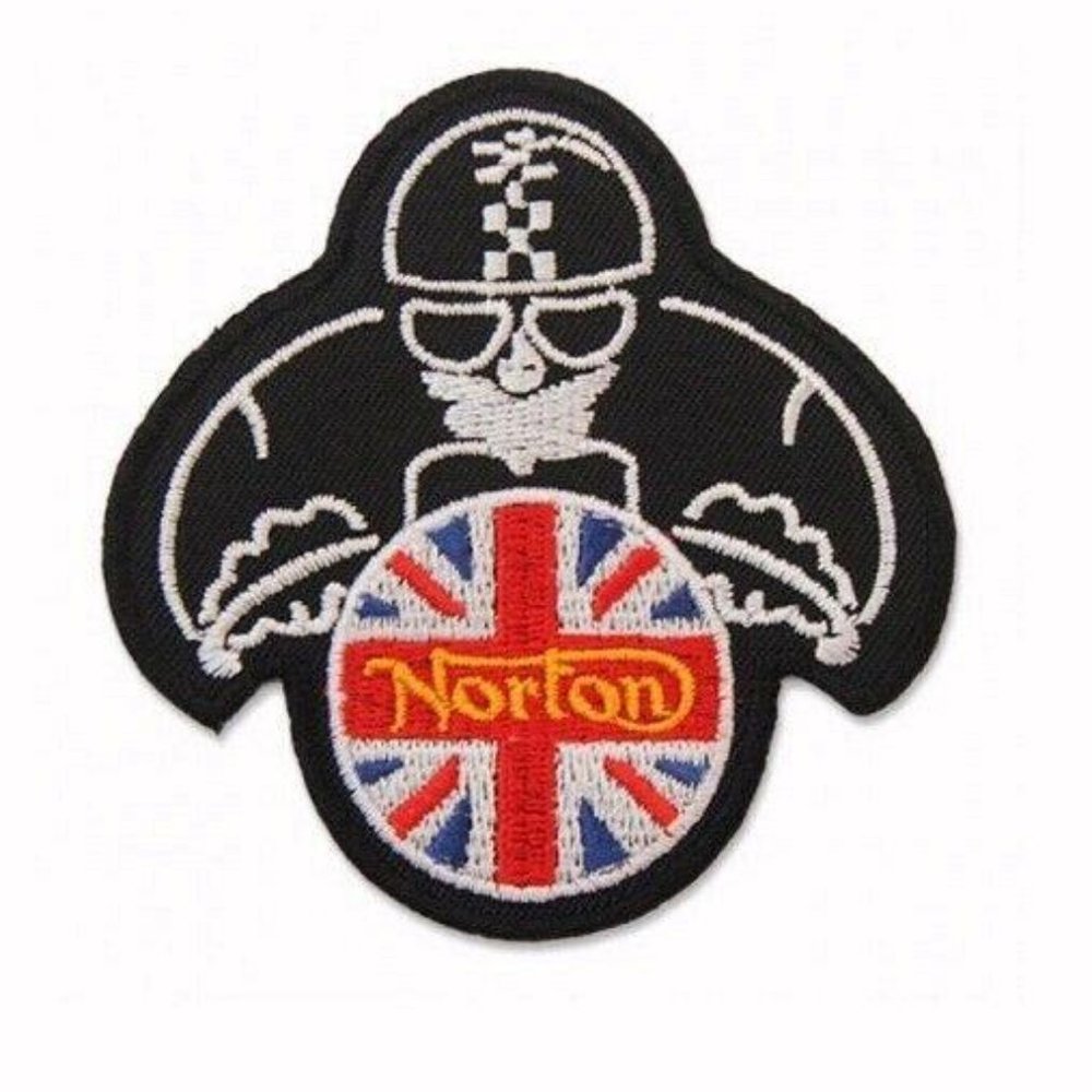 Norton Rider Embroidered Iron-On Sew-On Patch - NEW